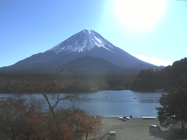 精進湖からの富士山