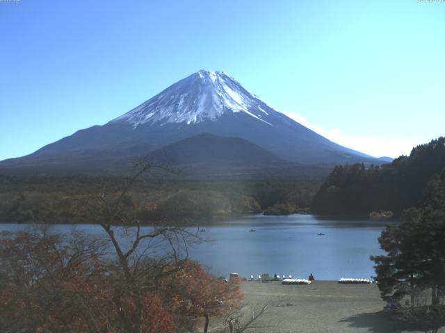 精進湖からの富士山