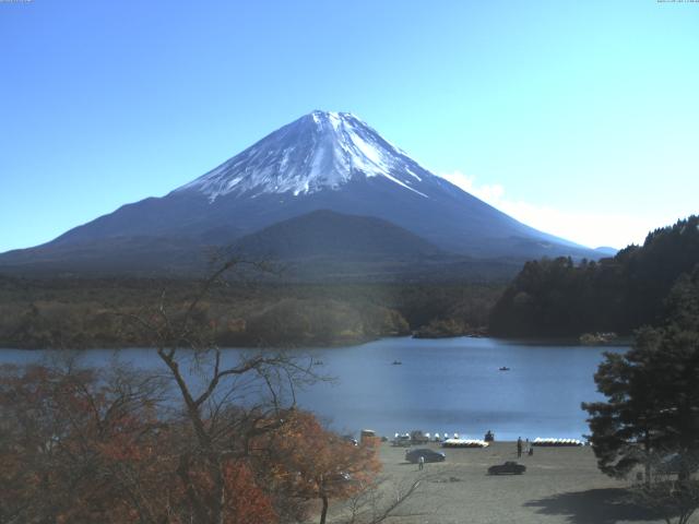 精進湖からの富士山