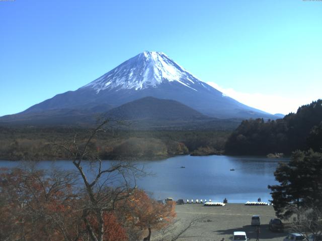 精進湖からの富士山