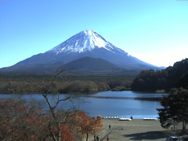 精進湖からの富士山