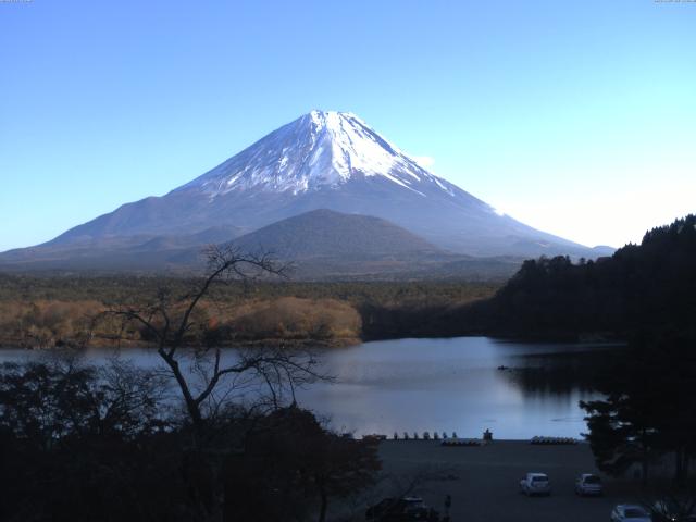 精進湖からの富士山