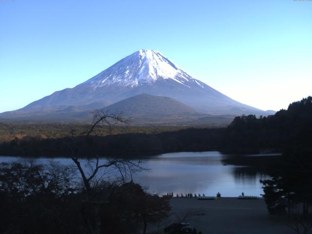 精進湖からの富士山