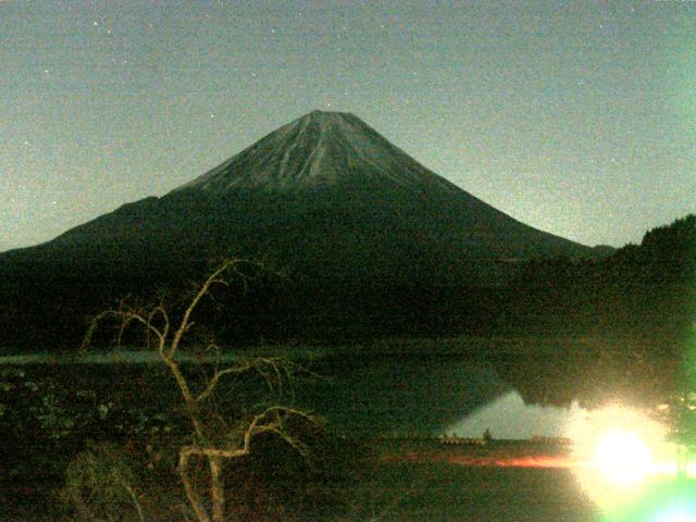 精進湖からの富士山