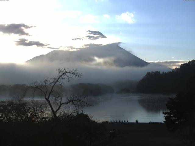 精進湖からの富士山