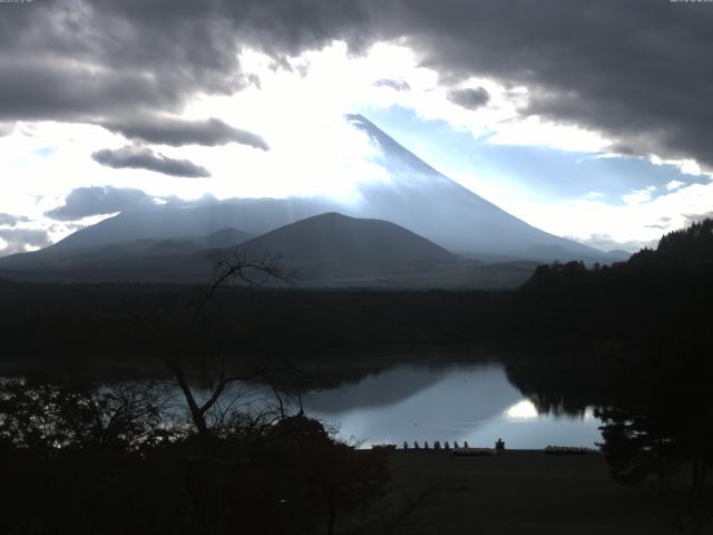 精進湖からの富士山