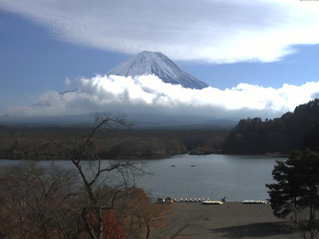 精進湖からの富士山