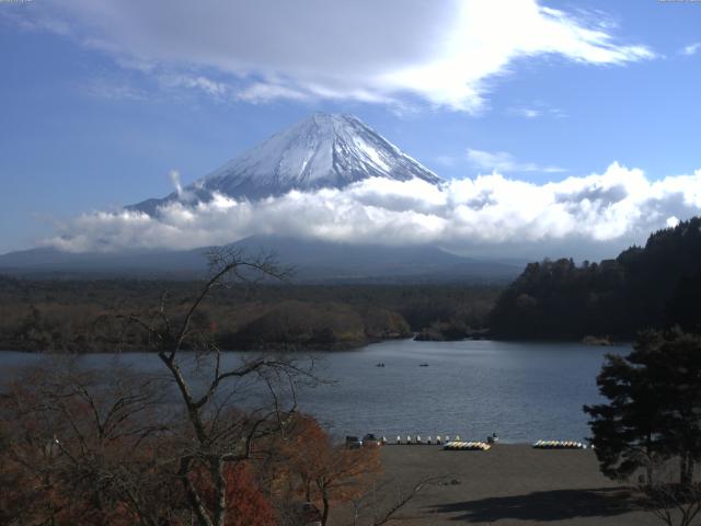 精進湖からの富士山