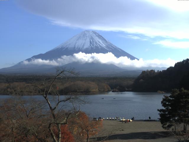 精進湖からの富士山