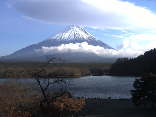 精進湖からの富士山