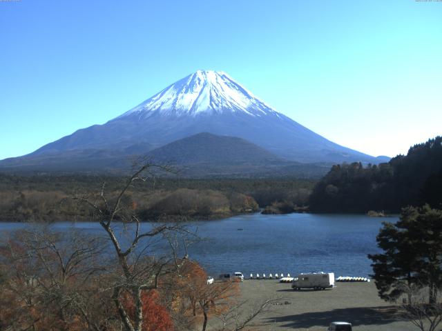 精進湖からの富士山