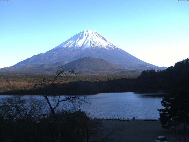 精進湖からの富士山