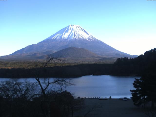 精進湖からの富士山