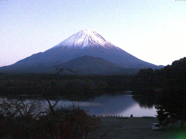 精進湖からの富士山