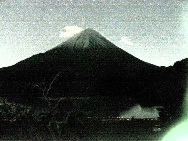 精進湖からの富士山