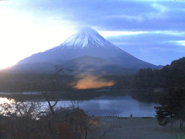 精進湖からの富士山