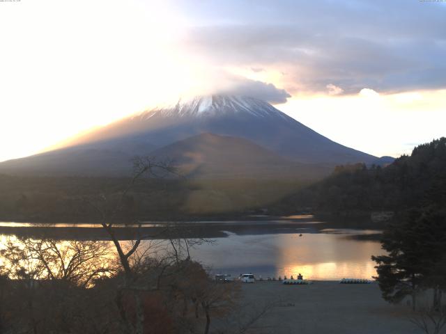 精進湖からの富士山