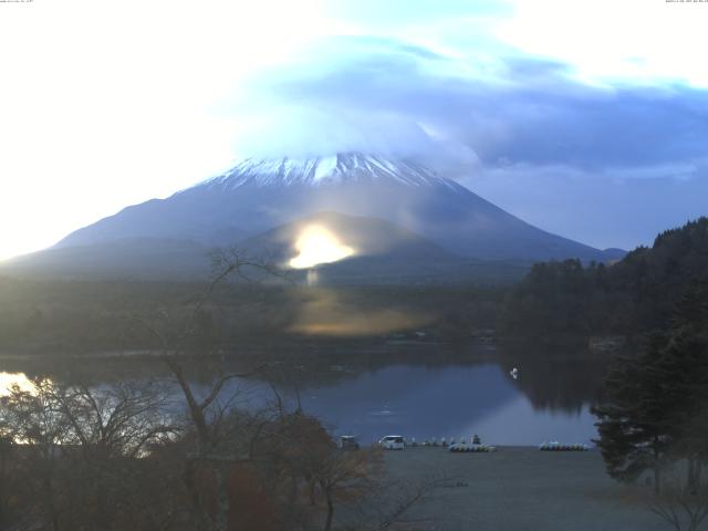 精進湖からの富士山