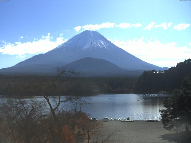 精進湖からの富士山