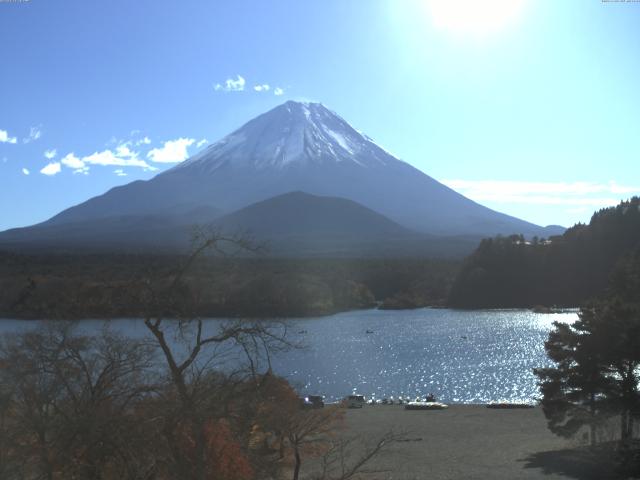 精進湖からの富士山