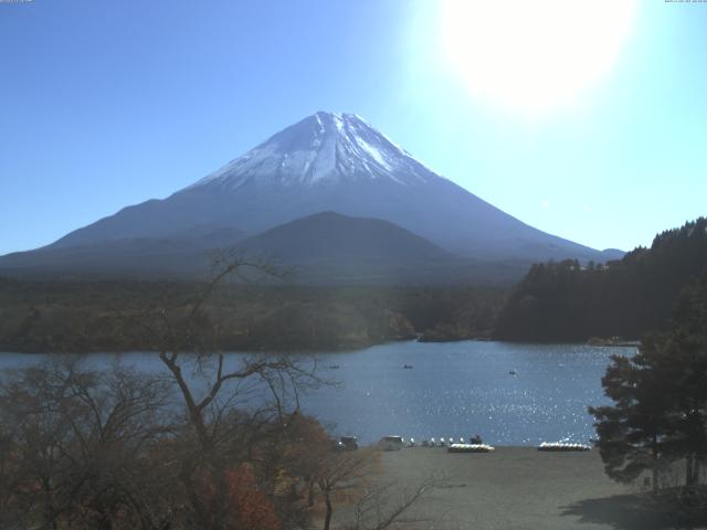 精進湖からの富士山