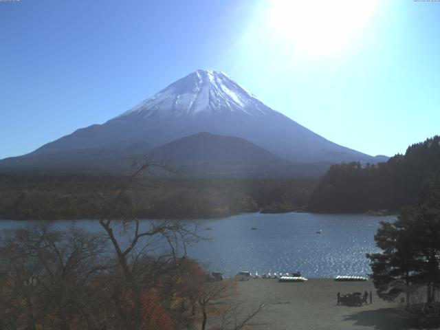 精進湖からの富士山