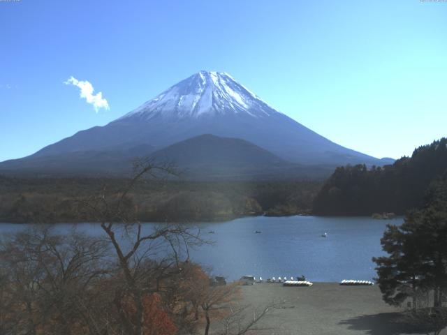 精進湖からの富士山