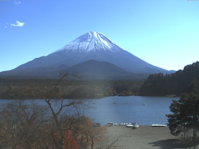 精進湖からの富士山