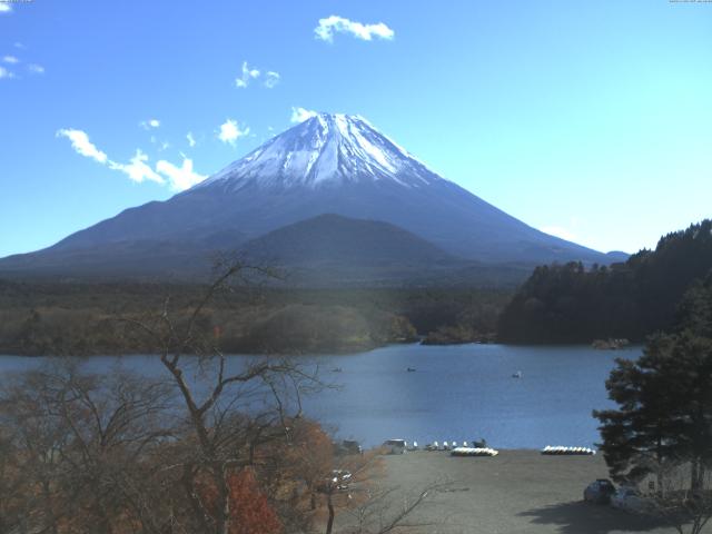 精進湖からの富士山