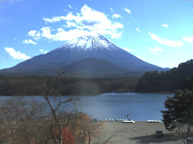 精進湖からの富士山