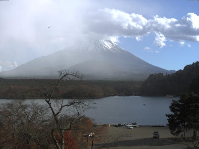 精進湖からの富士山