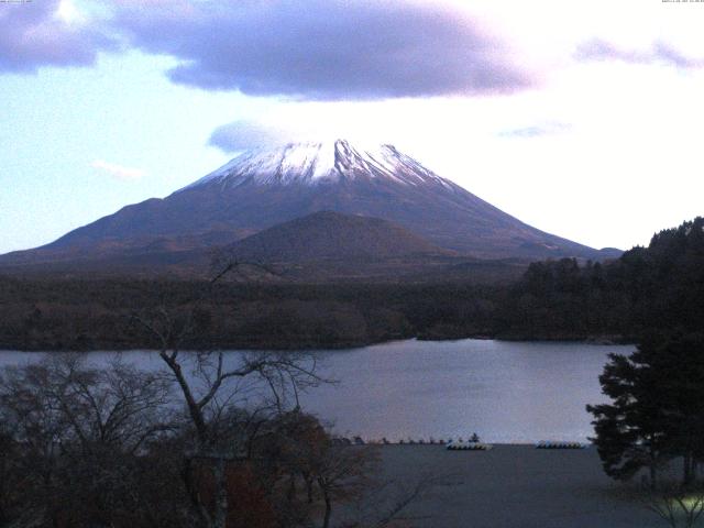 精進湖からの富士山