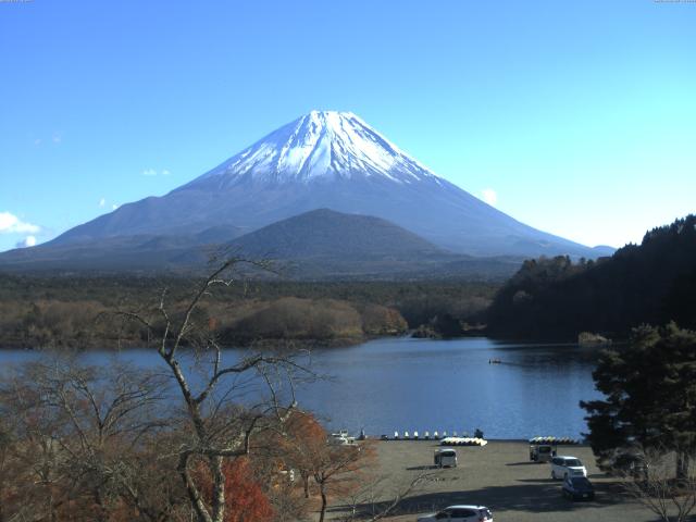 精進湖からの富士山