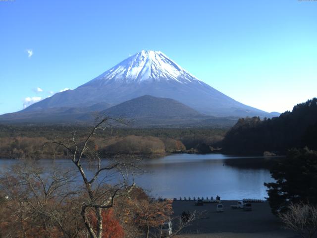 精進湖からの富士山