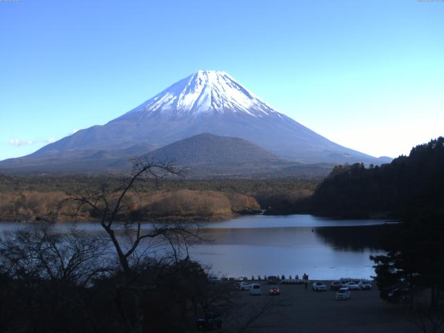 精進湖からの富士山