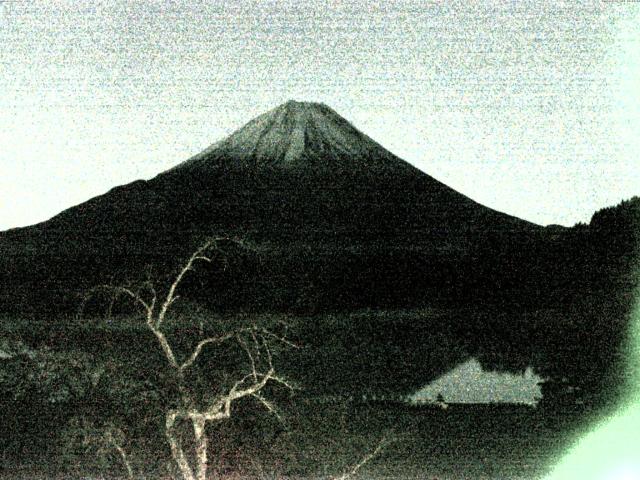 精進湖からの富士山