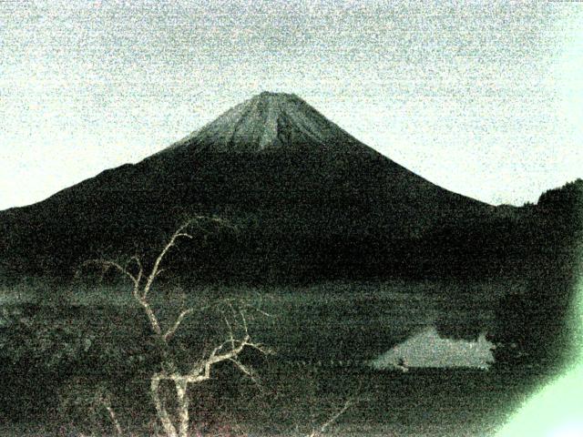 精進湖からの富士山