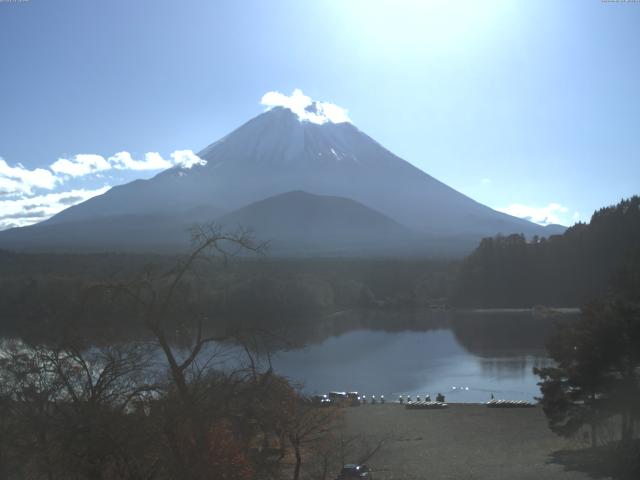 精進湖からの富士山