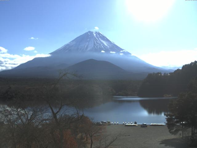 精進湖からの富士山