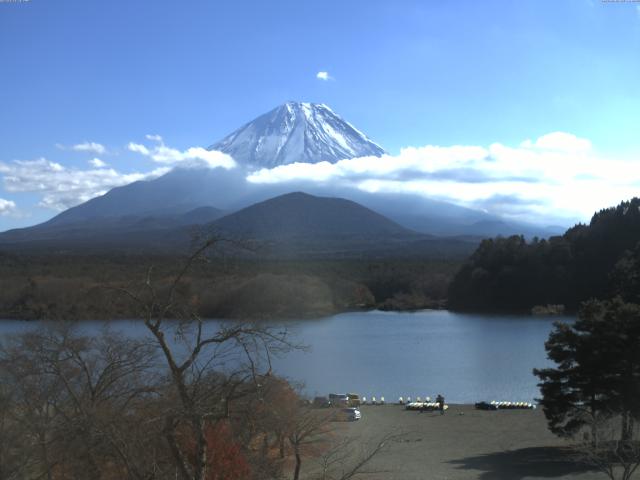 精進湖からの富士山