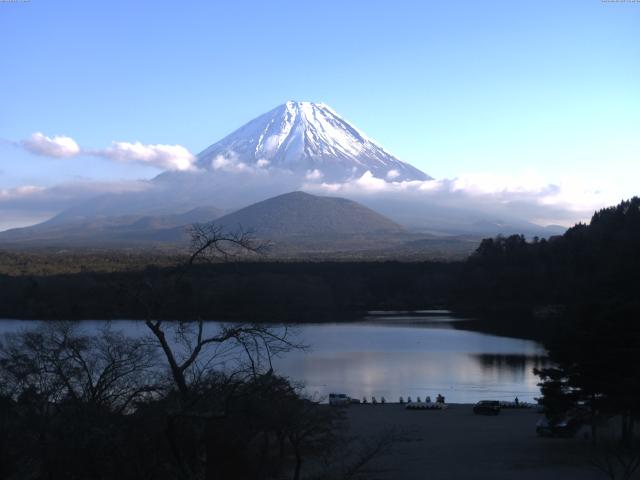 精進湖からの富士山