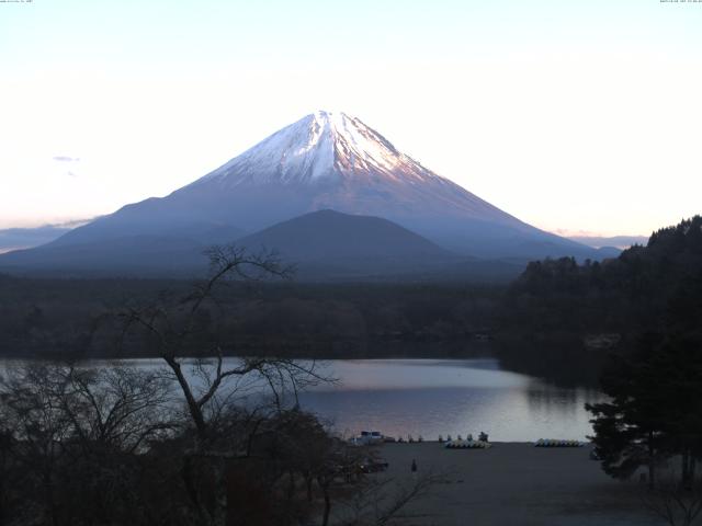 精進湖からの富士山