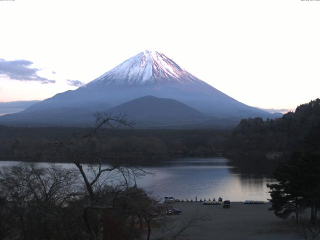 精進湖からの富士山