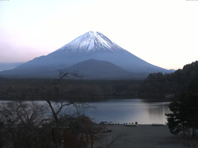 精進湖からの富士山