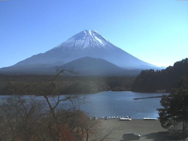 精進湖からの富士山