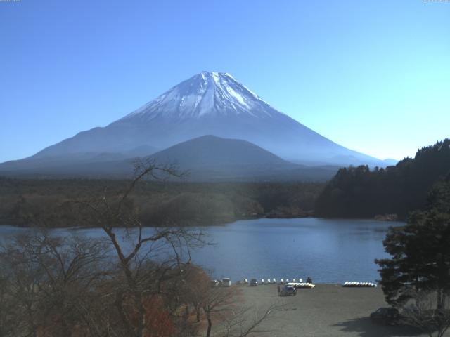 精進湖からの富士山