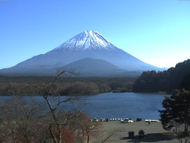 精進湖からの富士山