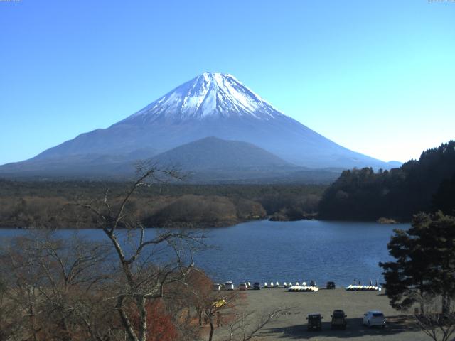 精進湖からの富士山