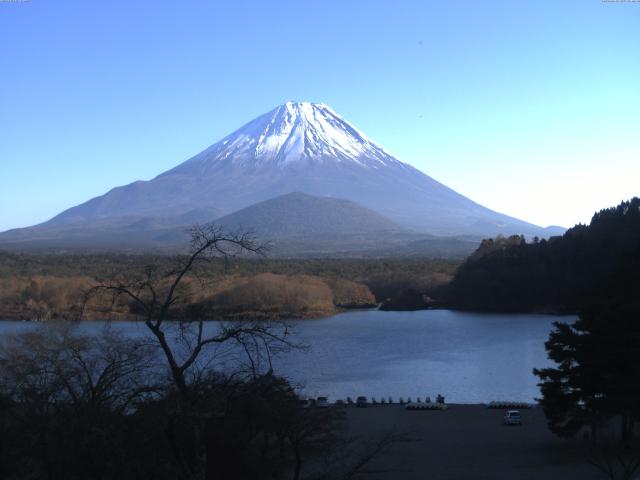 精進湖からの富士山