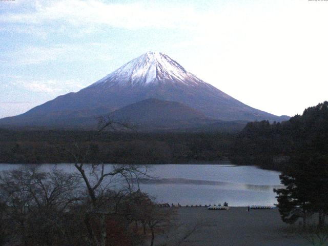 精進湖からの富士山